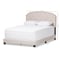 Baxton Studio Lexi Modern Light Beige Upholstered Full Size Bed 136-7436 - alternate 8